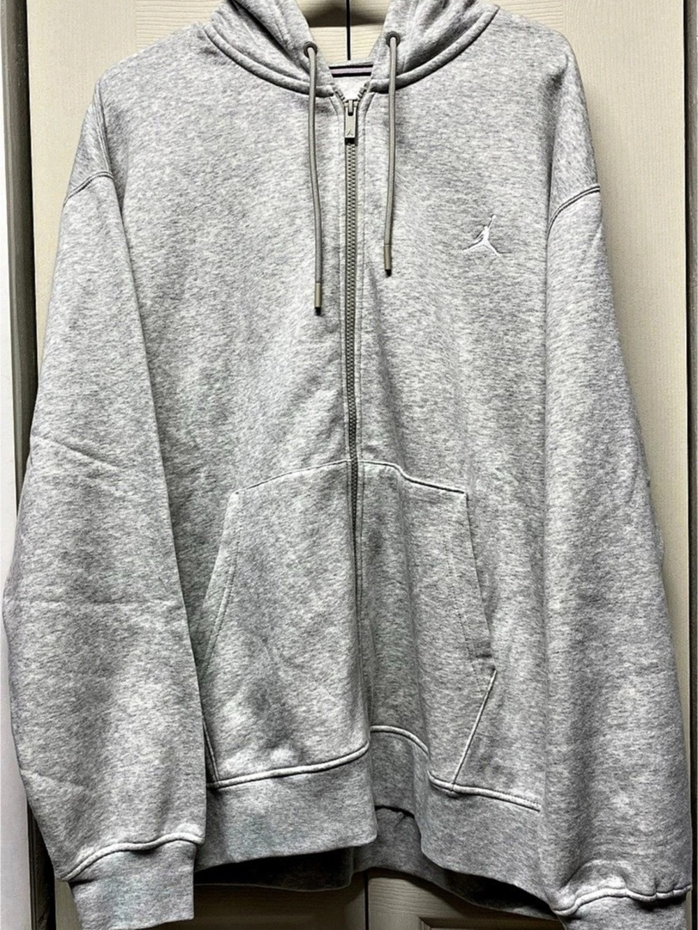 Jordan Essentials Full-Zip Fleece Hoodie Gray XL